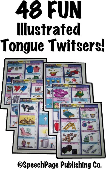 48 Illustrated  Tongue Twisters 6B!